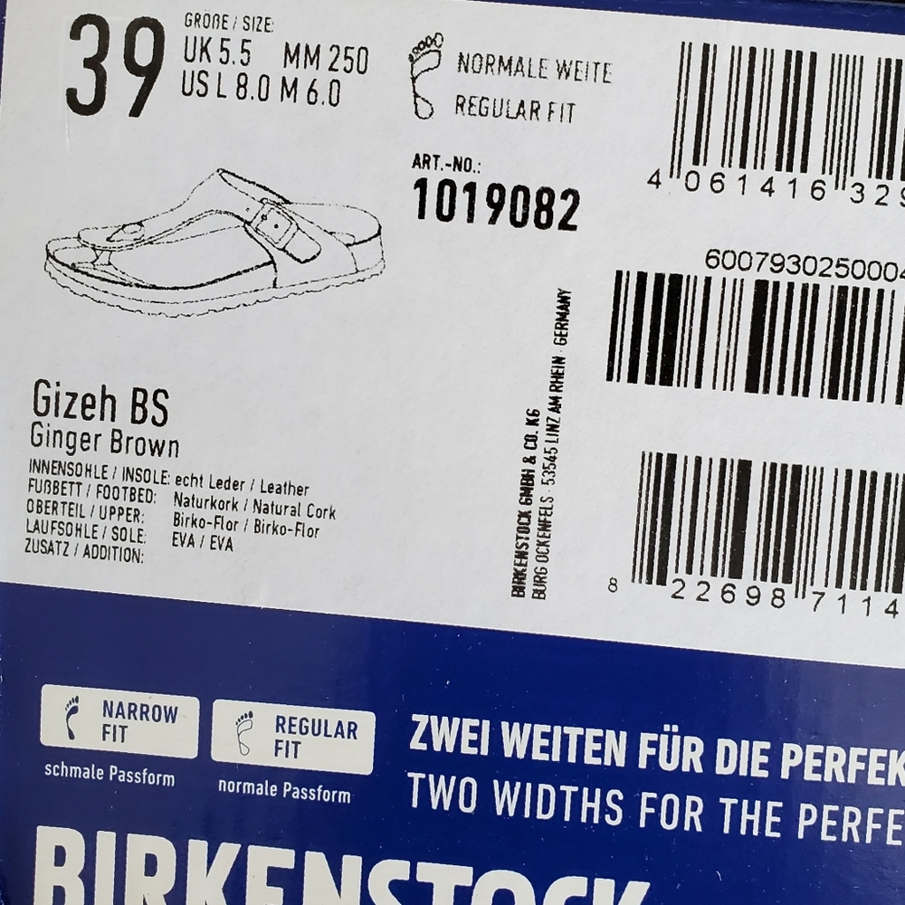Birkenstock Gizeh Ginger Brown Sandals - Picture 5 of 7